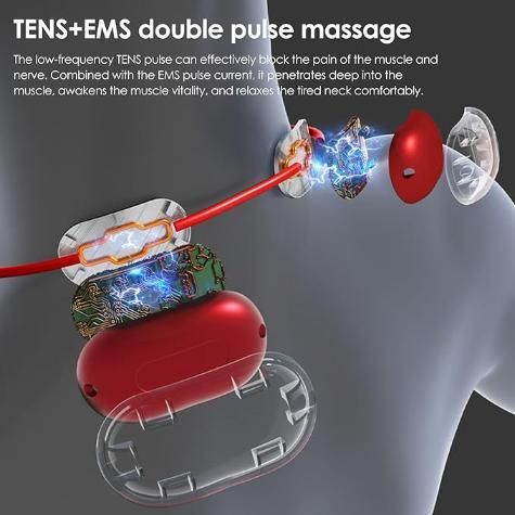 Mini Necklace Neck Massager – Portable Pain Relief