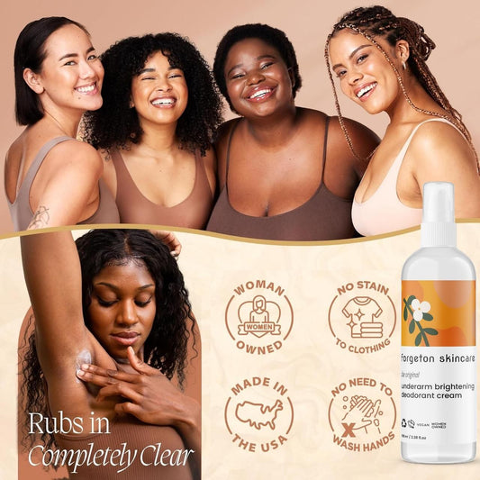 Forgotten Skincare Underarm Brightening Deodorant Cream 200ml (Pack of 2)