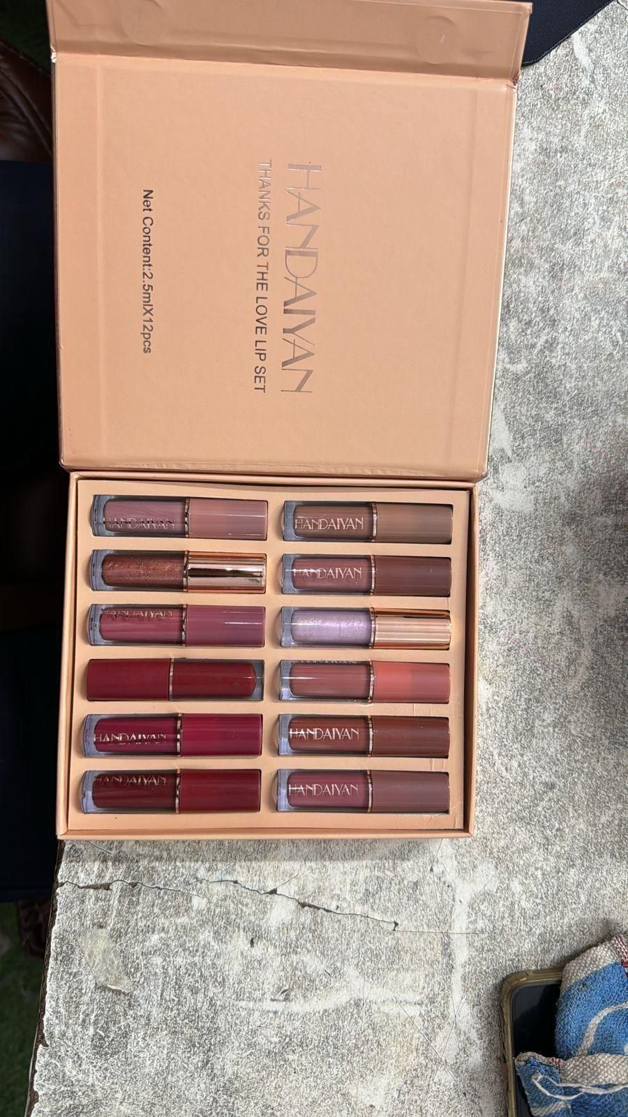 Velvet Matte Liquid Lipstick Set - 12Pcs