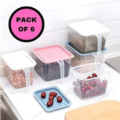 Unbreakable Kitchen Storage & Fruit Baskets – 1000ml (Pack of 6)