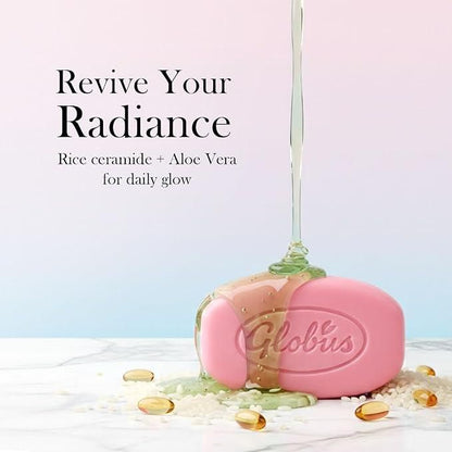 Globus Naturals Rice Ceramide and Glycolic & Salicylic Acid Soap 150 Gm (Pack of 2)