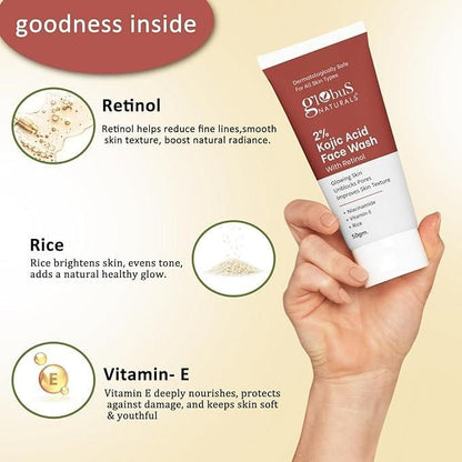 Kojic Acid Face Wash Duo – Advanced Brightening & Anti-Aging (Pack of 2)