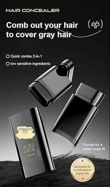 Covering White Hair is Simple and Convenient 20g - Black