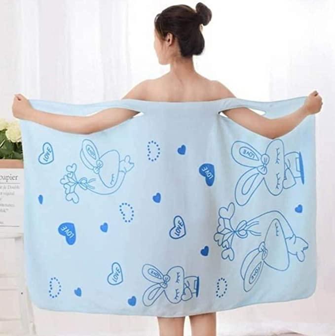 2-in-1 Wearable Microfiber Bathrobe & Magic Towel – (Pack of 2)