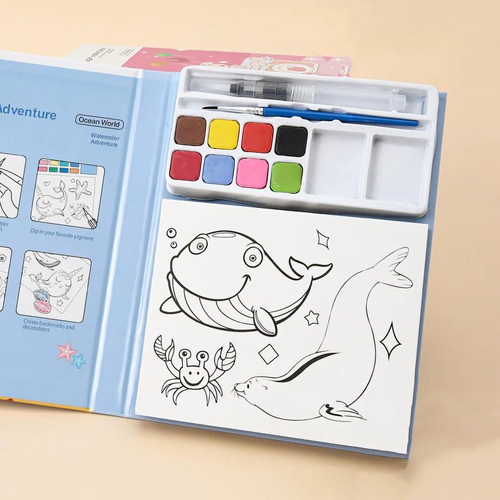 Magic Water Painting Book – Mess-Free Creative Fun!