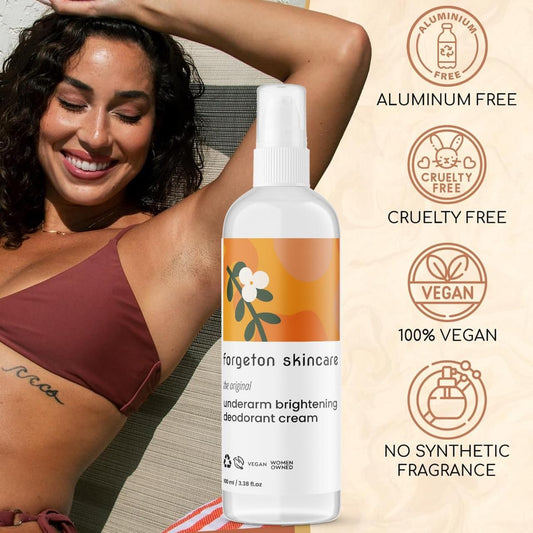 Forgotten Skincare Underarm Brightening Deodorant Cream 200ml (Pack of 2)