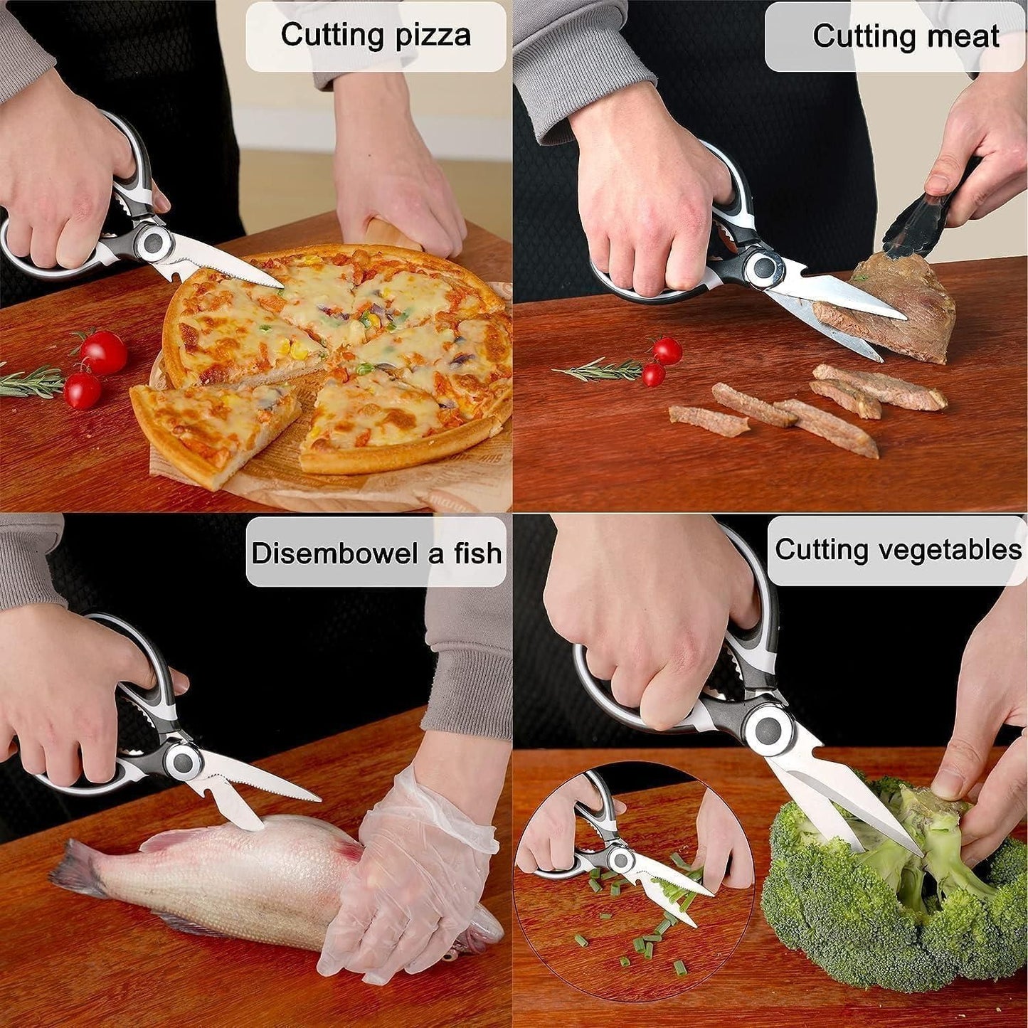 Multifunction Stainless Steel Kitchen Scissors