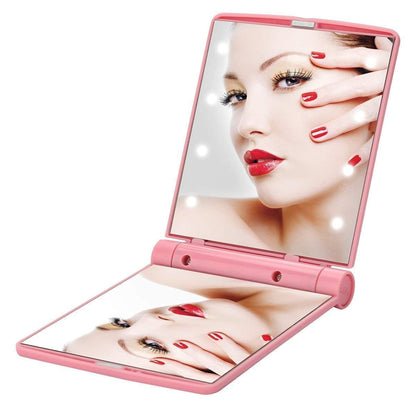 Portable Folding LED Makeup Mirror