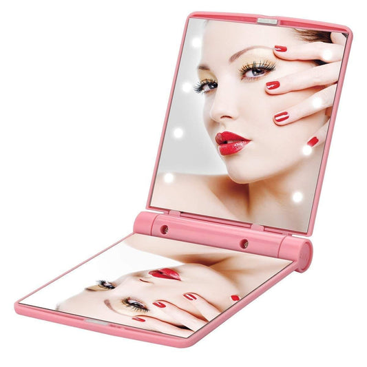 Portable Folding LED Makeup Mirror