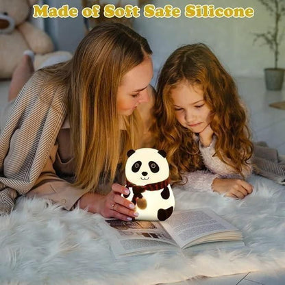 Cute Panda Silicone Touch Lamp For Kids