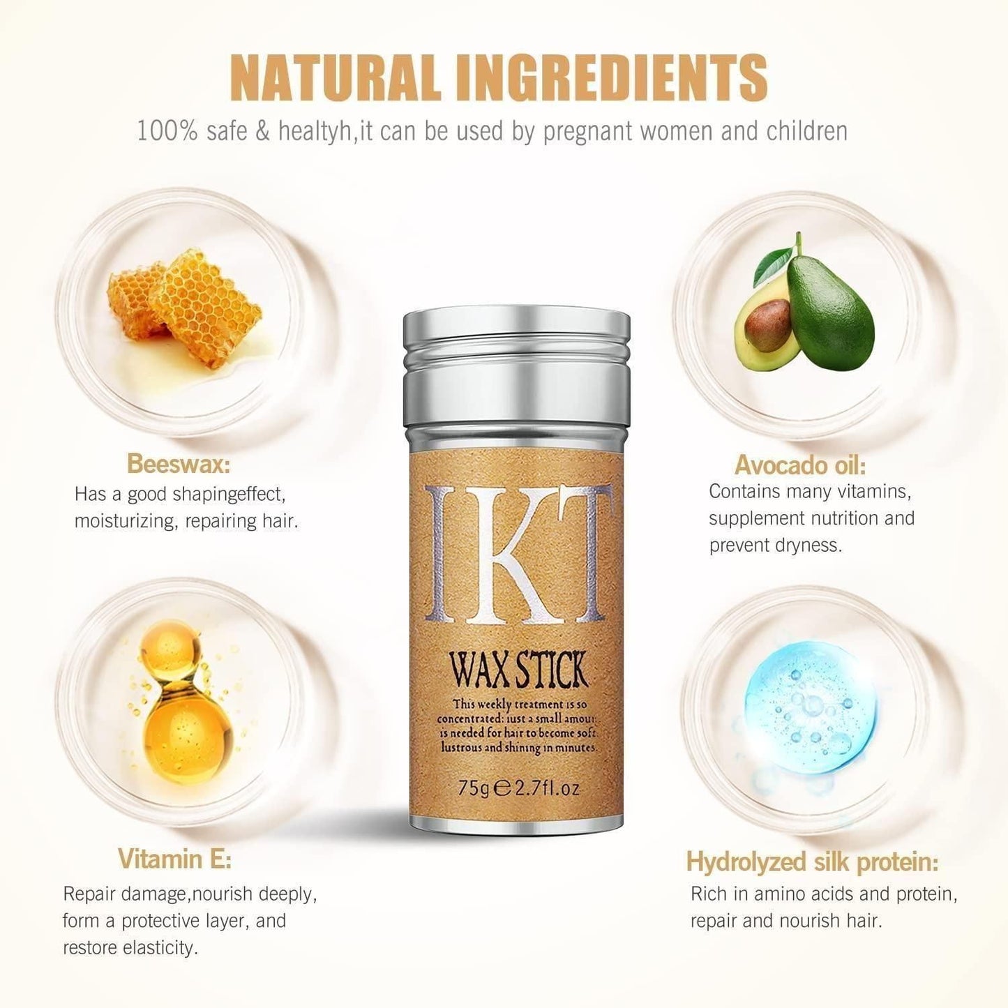 Hair Wax Stick for Hair Styling – Non-Greasy