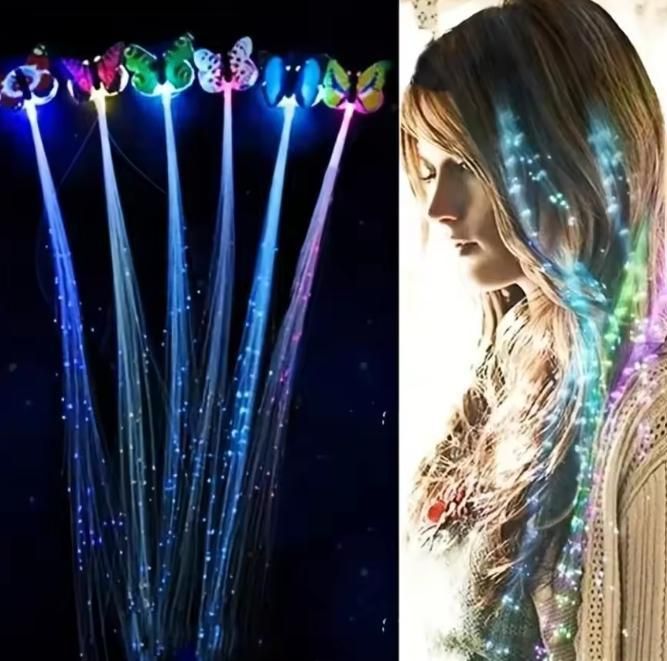 LED Flashing Light Butterfly Hair Clip (Pack of 2)