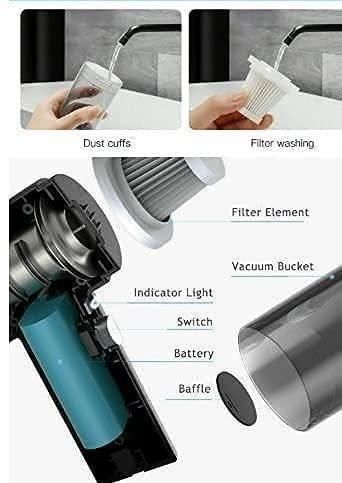 2-in-1 Portable Handheld Air Duster & Wireless Vacuum