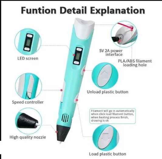 Interactive 3D Printer Pen Set