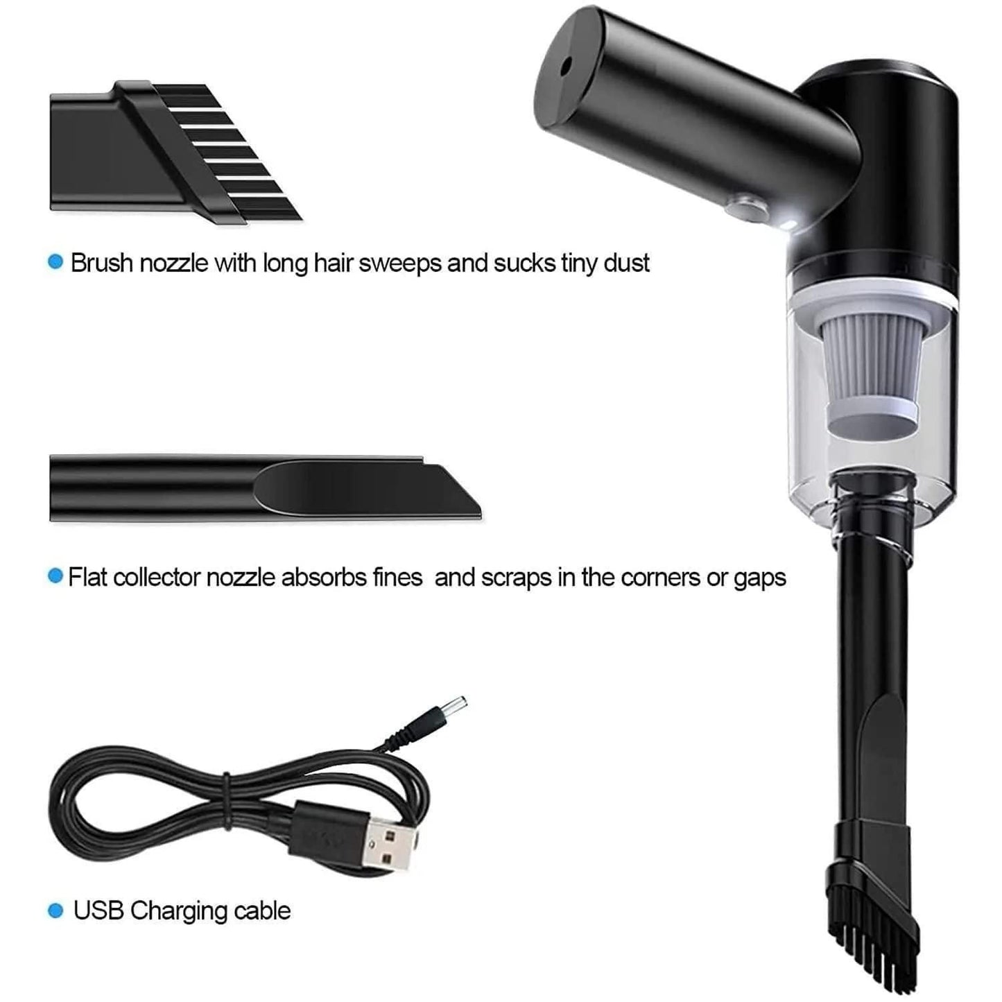 2-in-1 Portable Handheld Air Duster & Wireless Vacuum