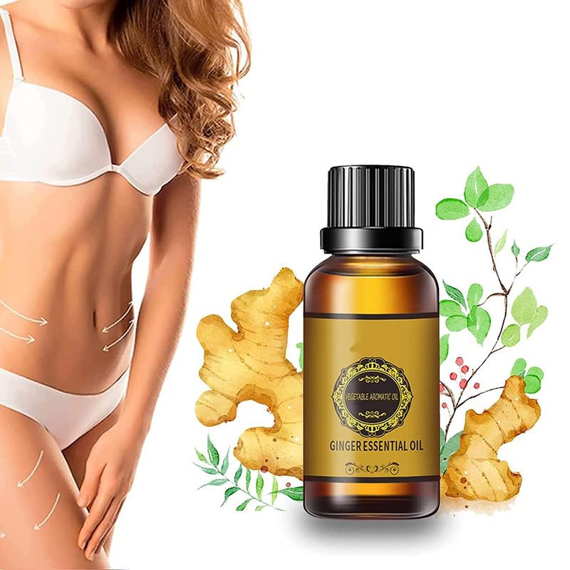 Donnara Organics Belly Drainage Ginger Oil – Natural Tummy & Body Toning