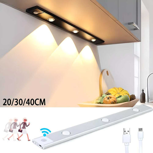 Smart LED PIR Motion Sensor Cabinet Light – USB Rechargeable